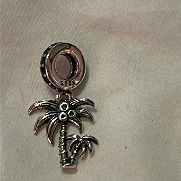 Pandora 925 Sterling Silver Palm Trees Charm - Picture 2 of 3